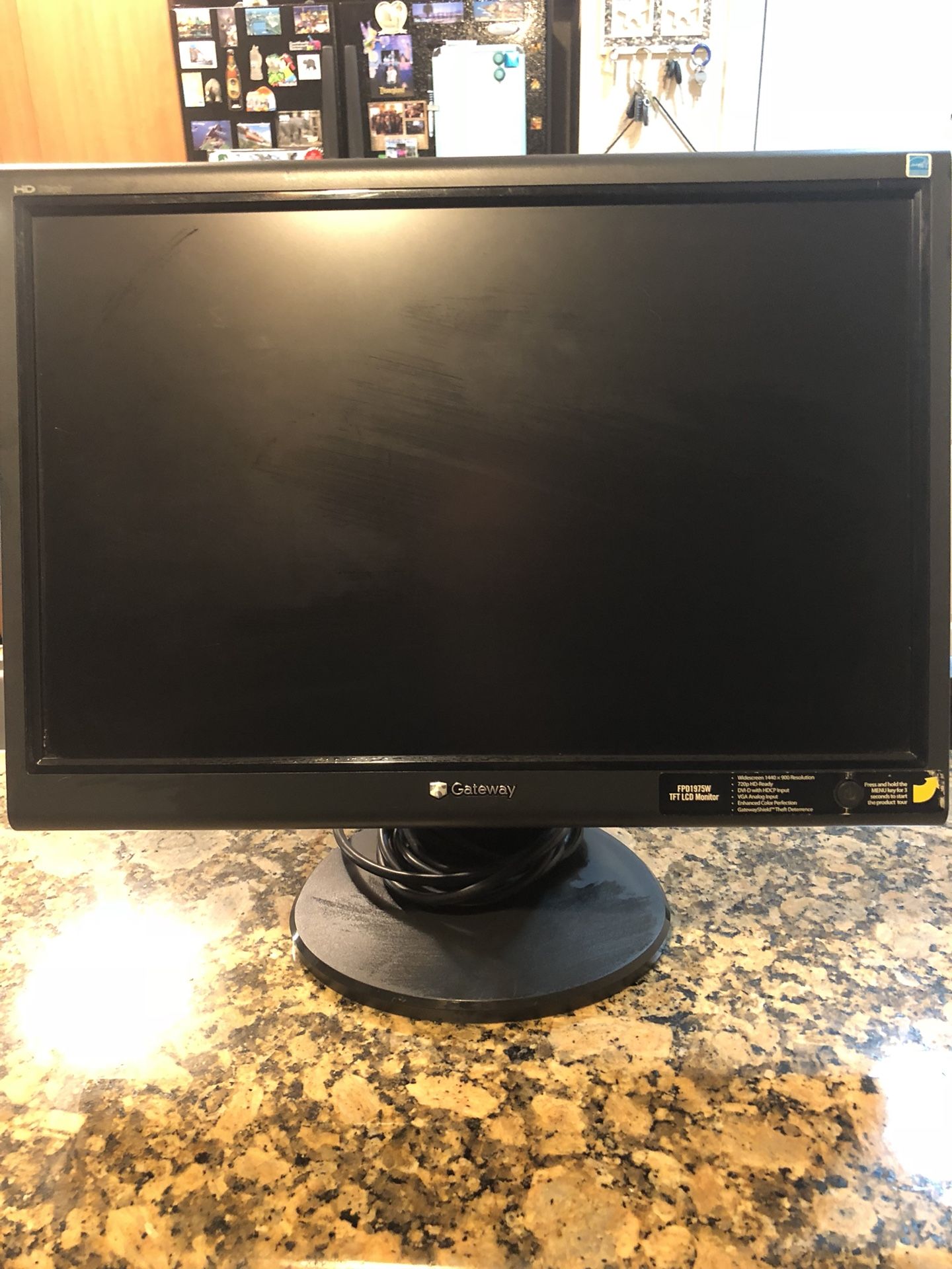 Computer monitor Gateway LE1936 19 inch widescreen for Sale in San