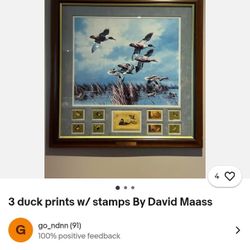 Duck Prints With Stamps