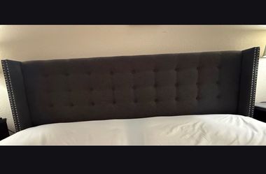 Dark Grey Headboard - King