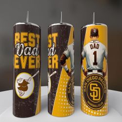 San Diego Padres Baseball Dad Tumbler