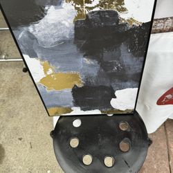 2-12”X16” Pretty Wood Frame with Print 