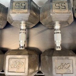 55 lb Dumbbells