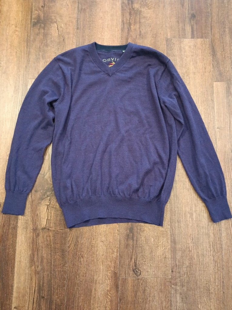 Orvis™️ Merino Piqué V-Neck Sweater