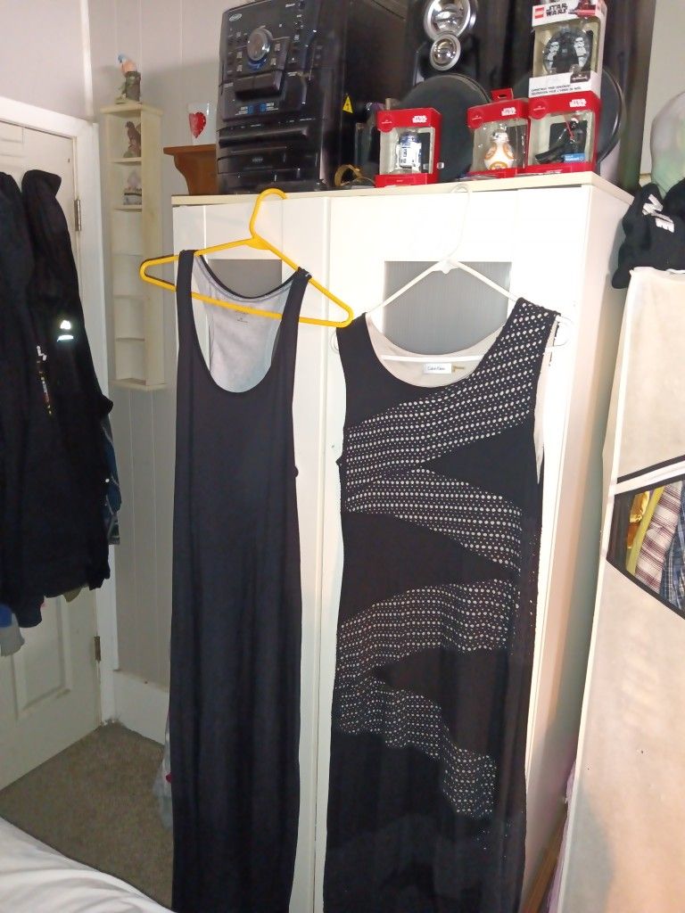 Calvin Klein Long Black Dresses