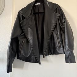 Faux Leather Jacket 
