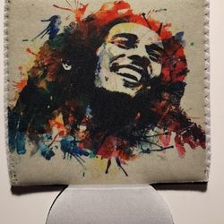 Banksy Bob Marley Drink Koozie 