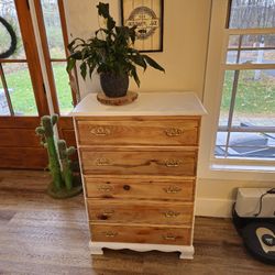 Refinished Antique Farmhouse 2 Tone Dresser