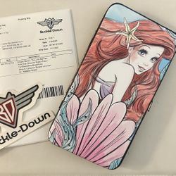  NEW! Little Mermaid Ariel Over Shoulder Sketch Pose Hinged Wallet