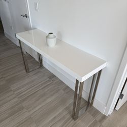 White Entryway Table 