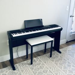 Casio CDP-230R 88 Key Digital Piano with Stand, Bench, Sustain Pedal