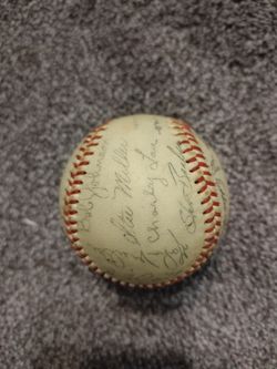 1966 Baltimore Orioles Autographed Team Baseball 