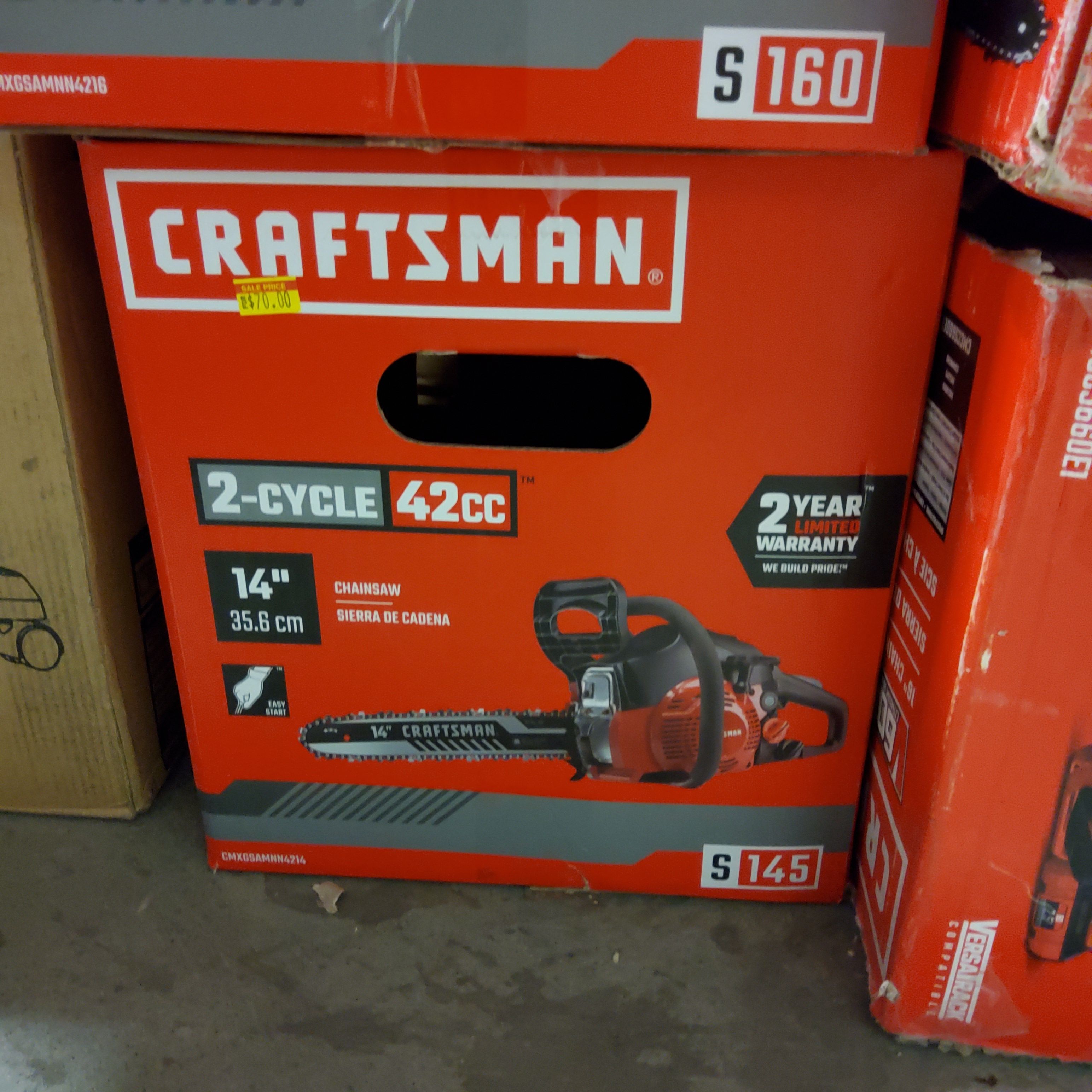 CRAFTSMAN S145 14-in 42-cc 2-Cycle Gas Chainsaw