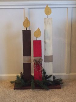 Wooden Candles Decor