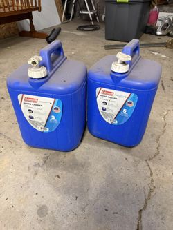 Two 5 Gallon Water Jugs. 