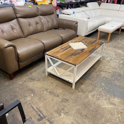 Electric Brown Recliner Sofa New 