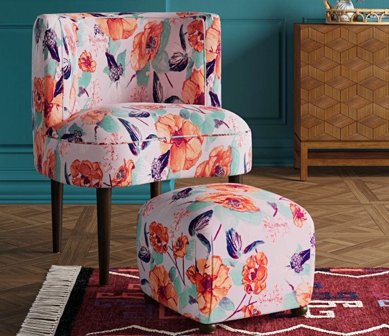 Opalhouse Jungalow Target Clary Curved Back Accent Chair