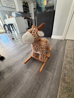 Plush Giraffe Rocking Horse Toy