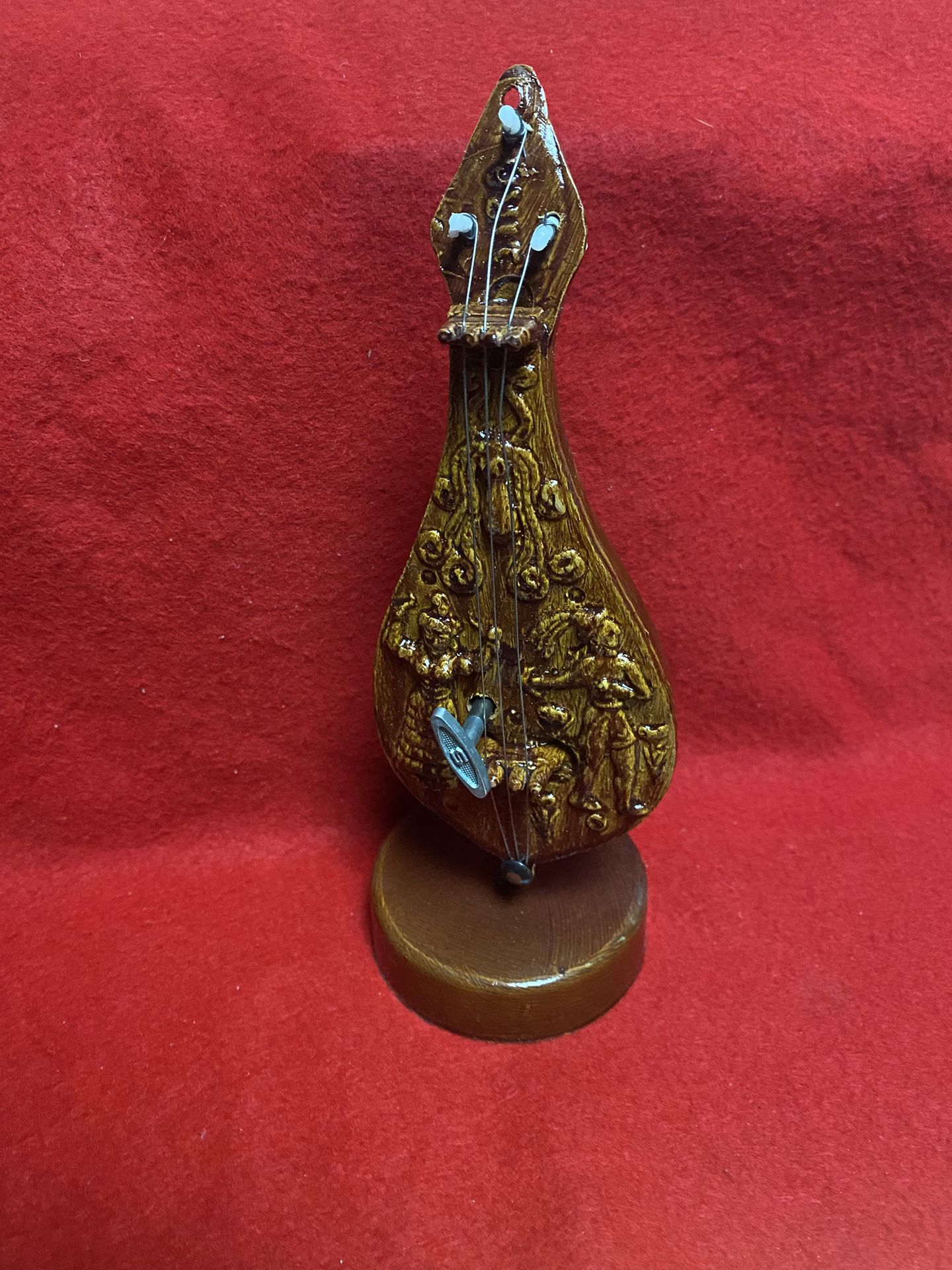 11 Inch Without Base Greek Crete Island Lyra Musical Box Imported From Greece (4 available)