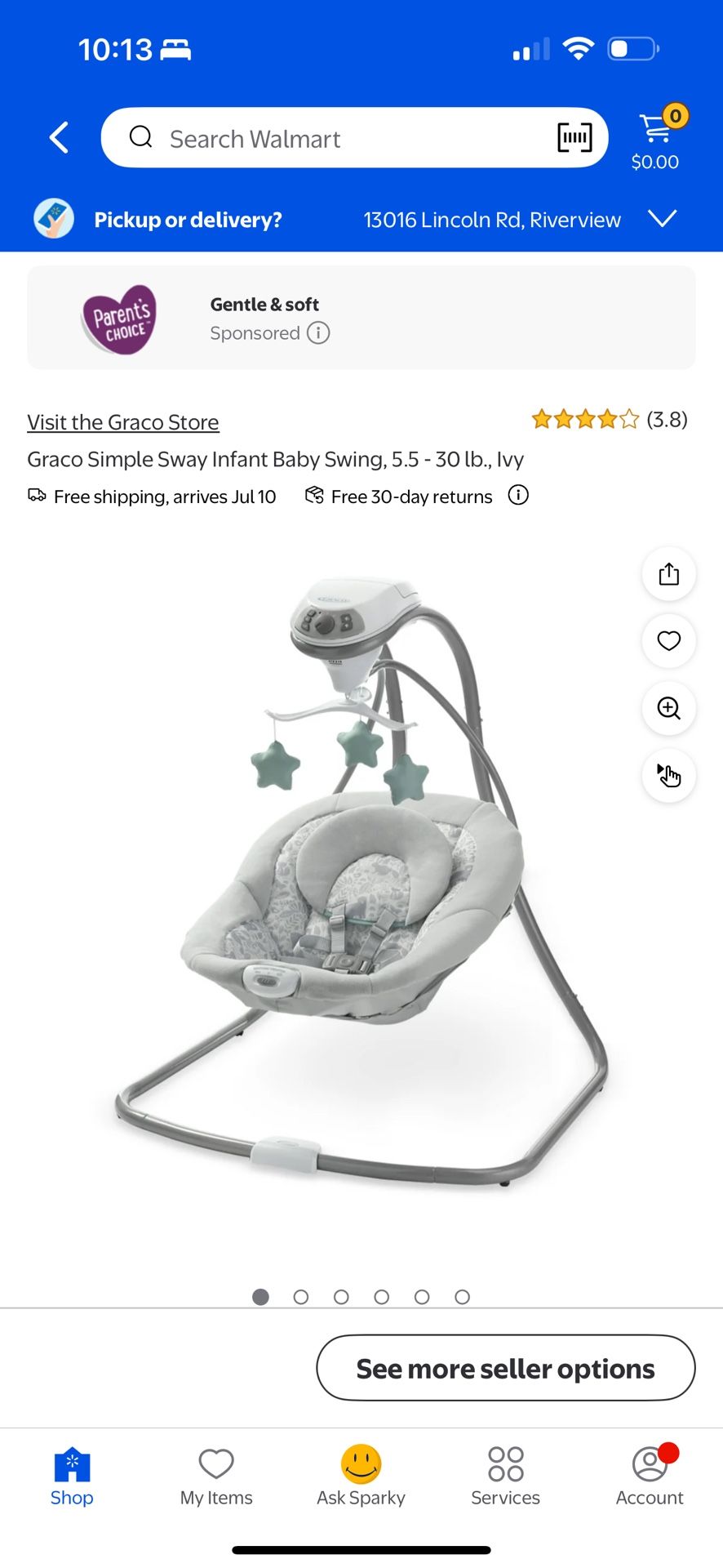 Graco Baby Swings 5.5-30 Lb