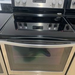 Whirlpool glasstop stove stainless 