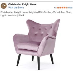 Christopher Knight Velvet Chair And Ottoman 