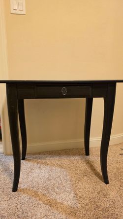 IKEA Leksvik small black desk with drawer