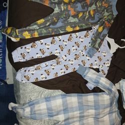 Brand New Baby Boy Sleepers all for $15 2 have no tags because I washed them