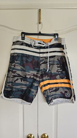 Rusty Men's Boardshorts - Green Camo Size 34