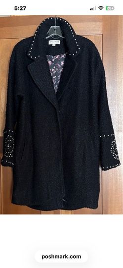 Miranda Lambert Idyllwind Black Teddy Jacket with Studded Details