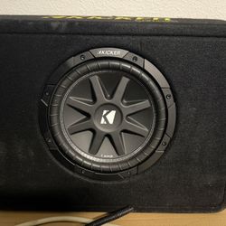 Kicker 10’ With Enclosure & Alpine Amp MRV-M500 With Amp Wiring Kit 