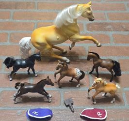 Grand Champion Vintage Horse And Foals Rare Appaloosa 