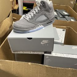 Jordan 5  wolf grey size 12 new in box
