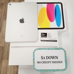Apple IPad 10th Gen Tablet - 90 DAY WARRANTY - $1 DOWN - NO CREDIT NEEDED 
