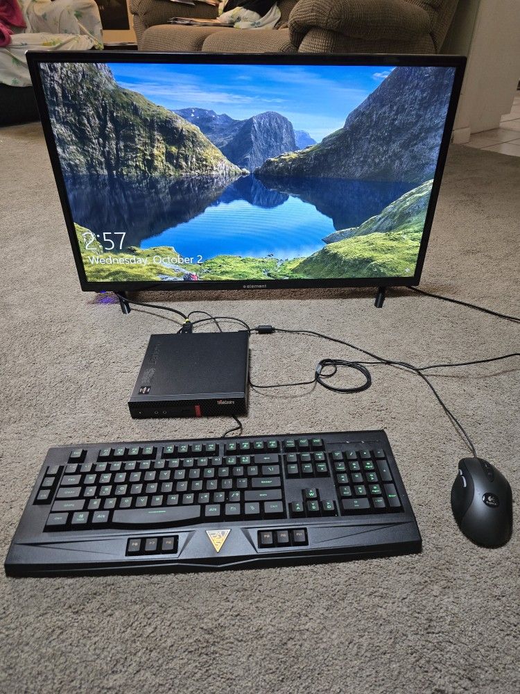 Computer PC Compact Desktop Lenovo ThinkCentre M75q-1 AMD Ryzen 5 Pro 3400GE 3.3Ghz 8GB RAM 256GB SSD