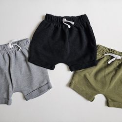 SIX Pairs Toddler Boy Summer Shorts-sz 18M Black Grey Green Blue Denim