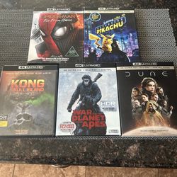 4K Ultra HD Movie Lot (5) 