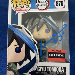 Funk pop — Brand New -Signed by the Voice Actor as u can see in pictures   Demon Slayer  #876