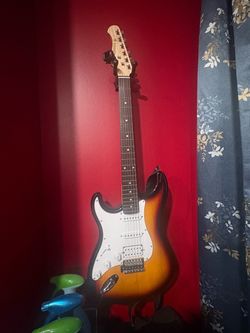 Left handed Donner electric guitar