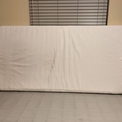Ikea Twin Size Mattress  With Wooden Bed Frame And Box Spring 