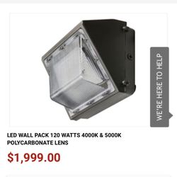LED Wall-Pack With Polycarbonate Lens