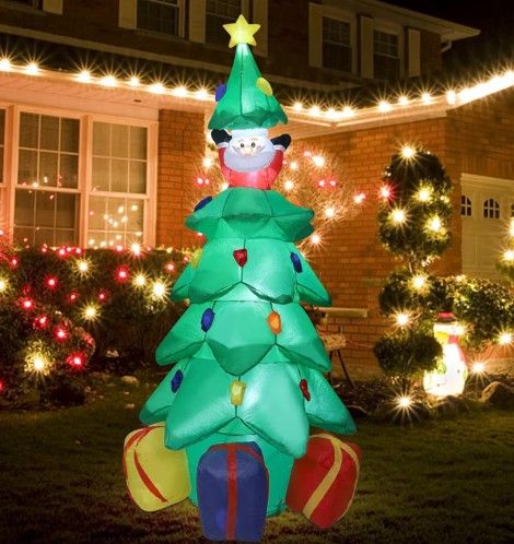 6 Ft Christmas Inflatables Outdoor Decorations