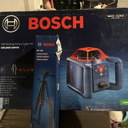 Bosch Self Leveling Rotary Laser Kit With Extra Tri POD For Interior