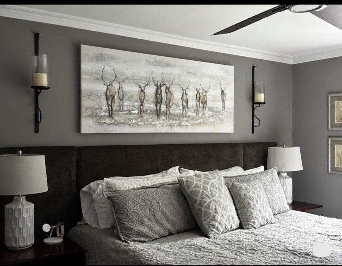 Watercolor Elk/Deer Painting