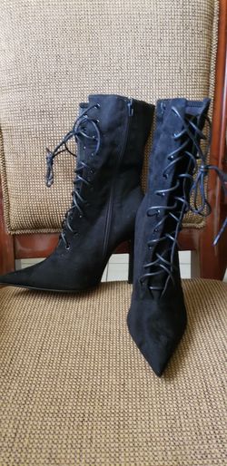 Black stiletto boots