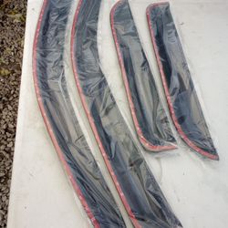 Window Deflector Dark/ 4-Pieces for 14-18 Silverado/Sierra1500, 15-18 Silverado/Sierra 2500HD&3500HD