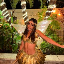 DIY golden Angel Costume