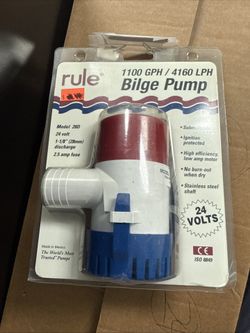 Marine Submersible Bilge Pump 24 Volt FP2000 2000 GPH - Boat
