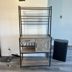 Kitchen Baker’s Rack Coffee Bar Microwave Stand