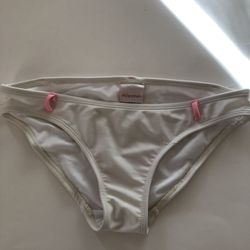 Xhilaration Junior's White Bathing Suit Bikini Bottom M