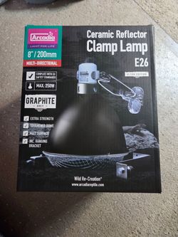 Arcadia Ceramic Reflector Clamp Lamp E26 8"